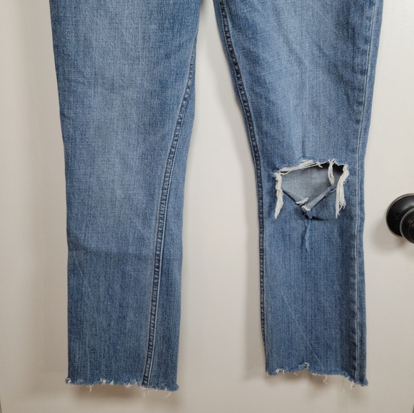 Abercrombie & Fitch 90's Slim Straight Ultra High Rise Curve Love Size 25/0 - Picture 2 of 10